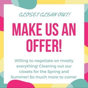 CLOSET CLEAN OUT!!!!